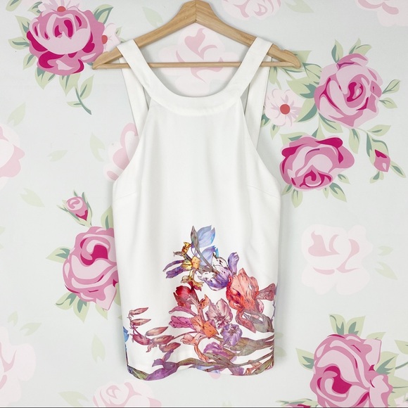 KEEPSAKE the Label Tops - Keepsake the Label Floral Halter Tank Top